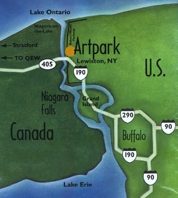 Artpark Directions Map